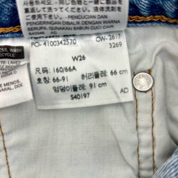 LEVI S 501 ORIGINAL FIT WOMEN  S SHORTS Size 26 - Picture 13 of 13